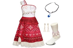Jurebecia Princess Dress Up for Girls Ocean Adventure Costume Toddler Kids Birthday Role Play Party Accessories Dress Outfits