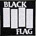 BLACK FLAG Heavy Metal Rock Punk Music Band Logo Patch Sew Iron on Embroidered Polo T-shirt Vest Cloth,Size 3.75Inch X 3.5Inch