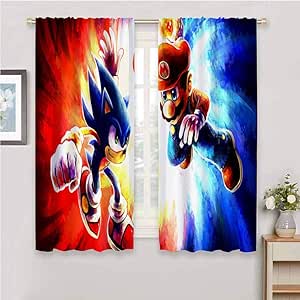 Amazon.com: FOCLKEDS Bedroom Decor Blackout Shades Sonic ...