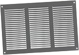 EUROPLAST 300x200mm Grey Metal Air Vent Grille Cover with Insect Mesh