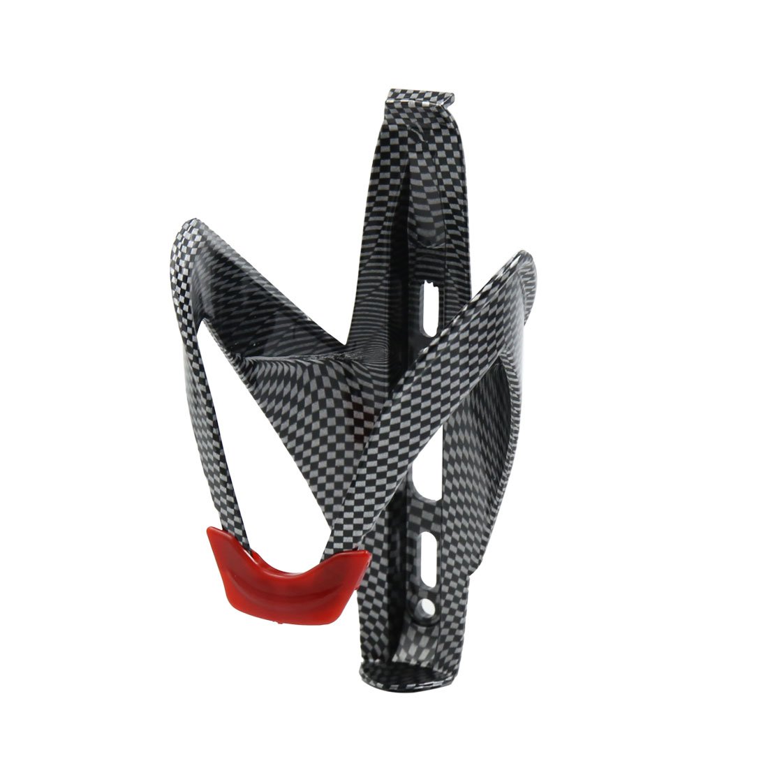 sourcing map Carbon Fiber Pattern Water Cup Bottle Cage Drink Rack Holder Bracket for Bike