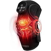 AUDODO Red Light Knee Brace with Vibration Massage, Cordless Knee Massager with Heat and Red Light Therapy, Infrared RedLight Therapy Wrap for Knee Joint, Heated Therapy Device, 660nm&850nm, Blank