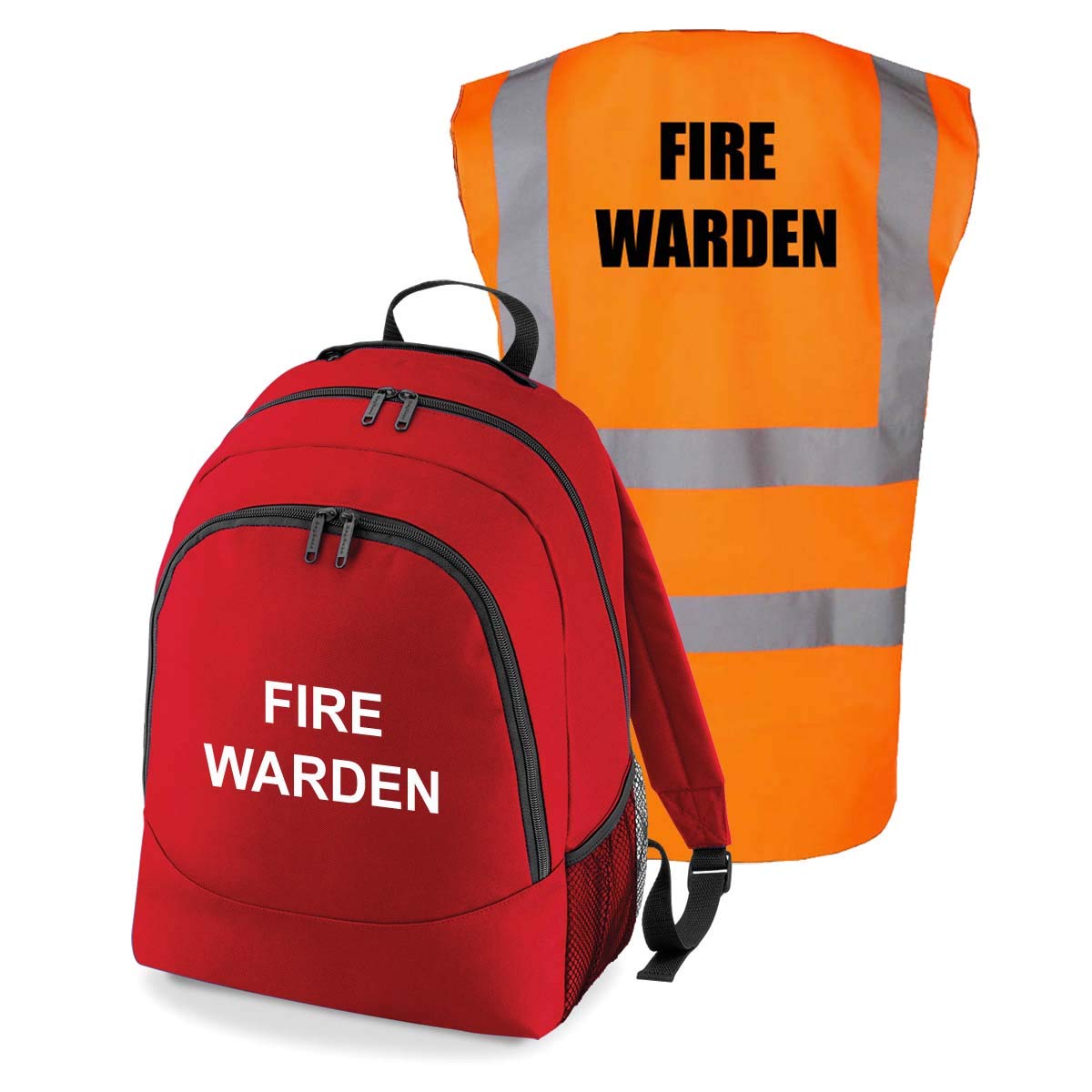 Workplace Fire Warden Backpack Kit Printed Red Documents & Equipment