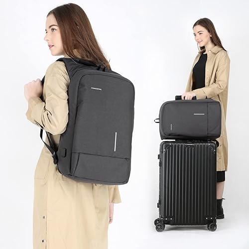 Kingsons Laptop Backpack, Slim Business Travel Computer Bag with