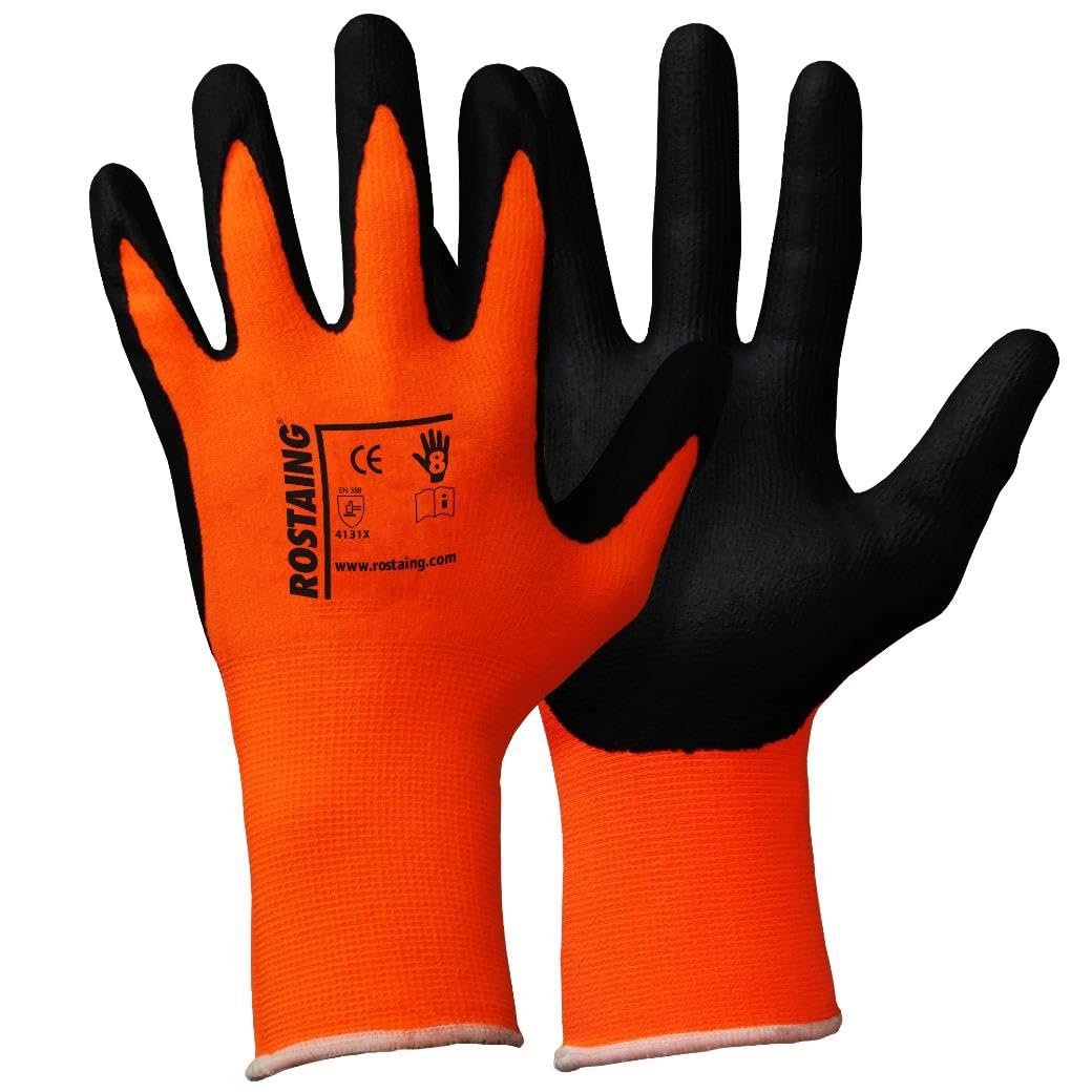 Rostaing FEELPRO Touch Screen Washable Gloves Size 7/S,Orange