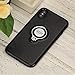 ICONFLANG iPhone X Case, iPhone 10 Case, Ring Kickstand case 360 Degree Rotating Ring Drop Protection Shock Absorption case [Compatible with Magnetic Car Mount case] for iPhone X (2018) - Black