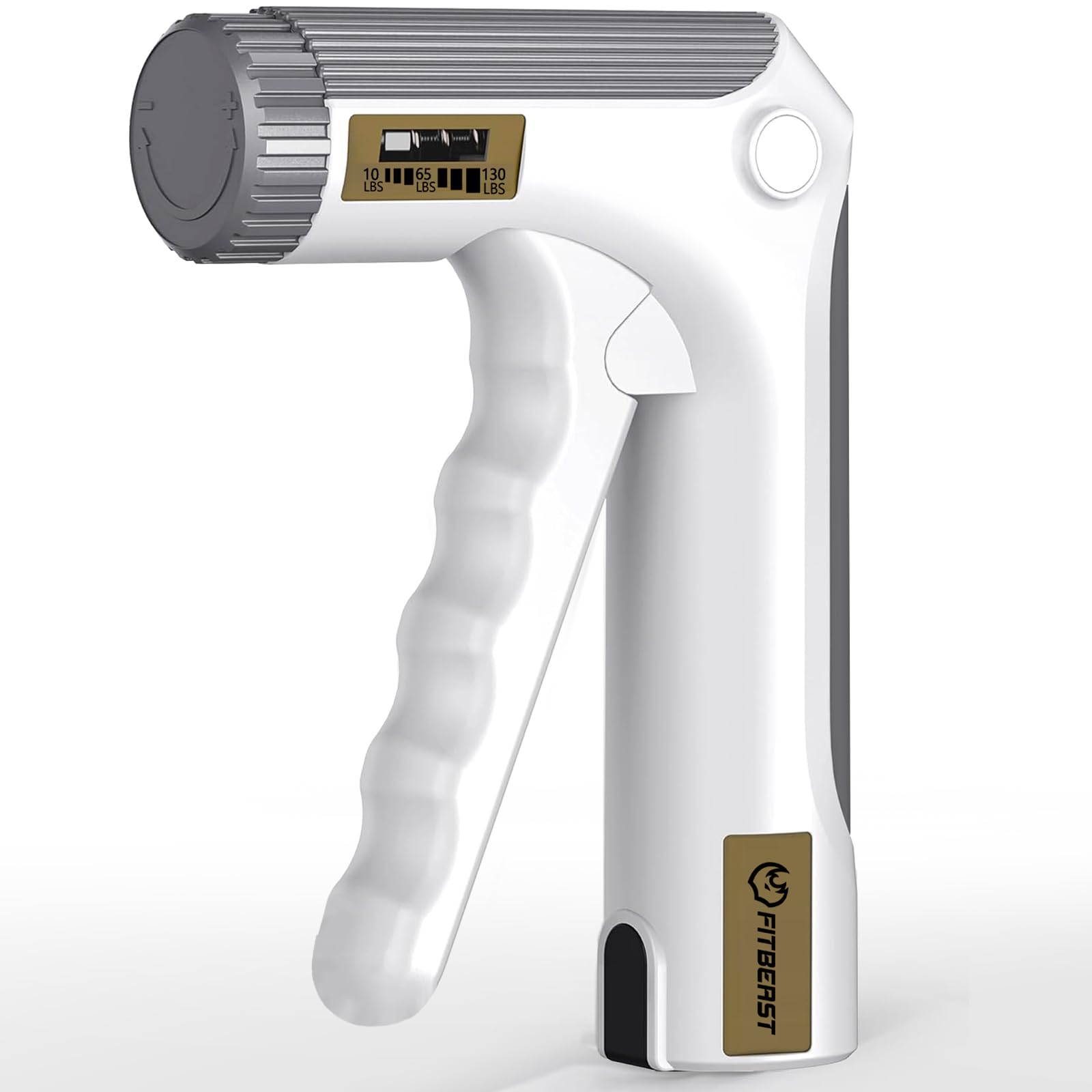 FitBeast Grip Strengthener Forearm Strengthener Hand Grips Strengthener - Adjustable Resistance 10-130LBS (1 Pack White)