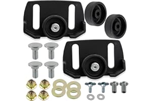 HUSWELL Universal Roller Wheel Skid Slide Shoes for Snow Blower Snowthrower