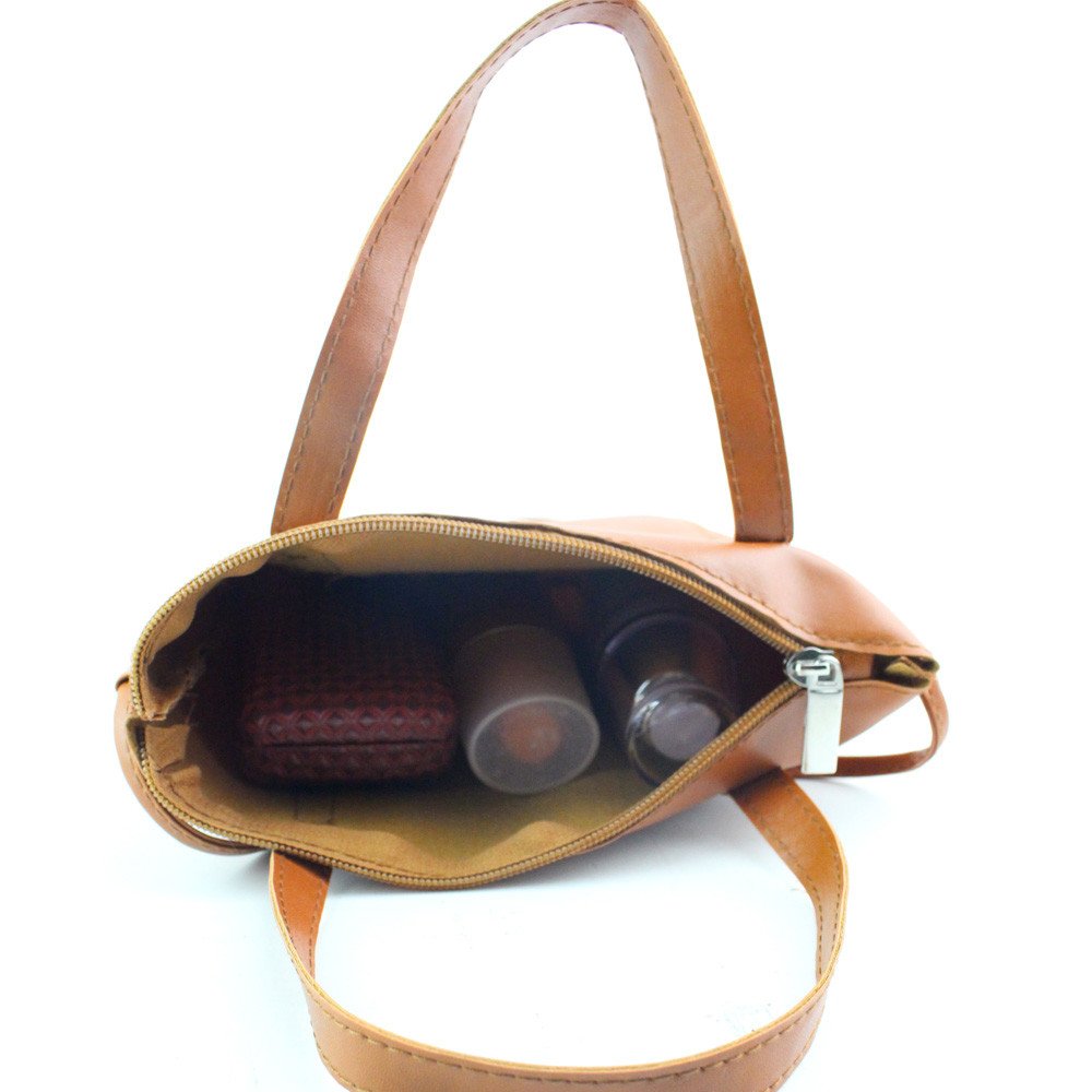 ABCOnline Women Fashion Handbag Shoulder Bag PU Leather Tote Ladies Crossbody Bag (8.85\'\'X0.79\'\'X8.46\'\', Brown)