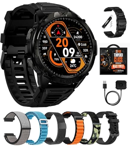 Amazon.com: CARBINOX Blaze Smart Watch Ultimate Pack with GPS