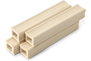 Nuanchu 4 Pack Kiln Post High Alumina Kiln Posts Square Ceramic Shelf Supports for High Temperature Kilns Sturdy Firing Posts (1 x 6 Inch)