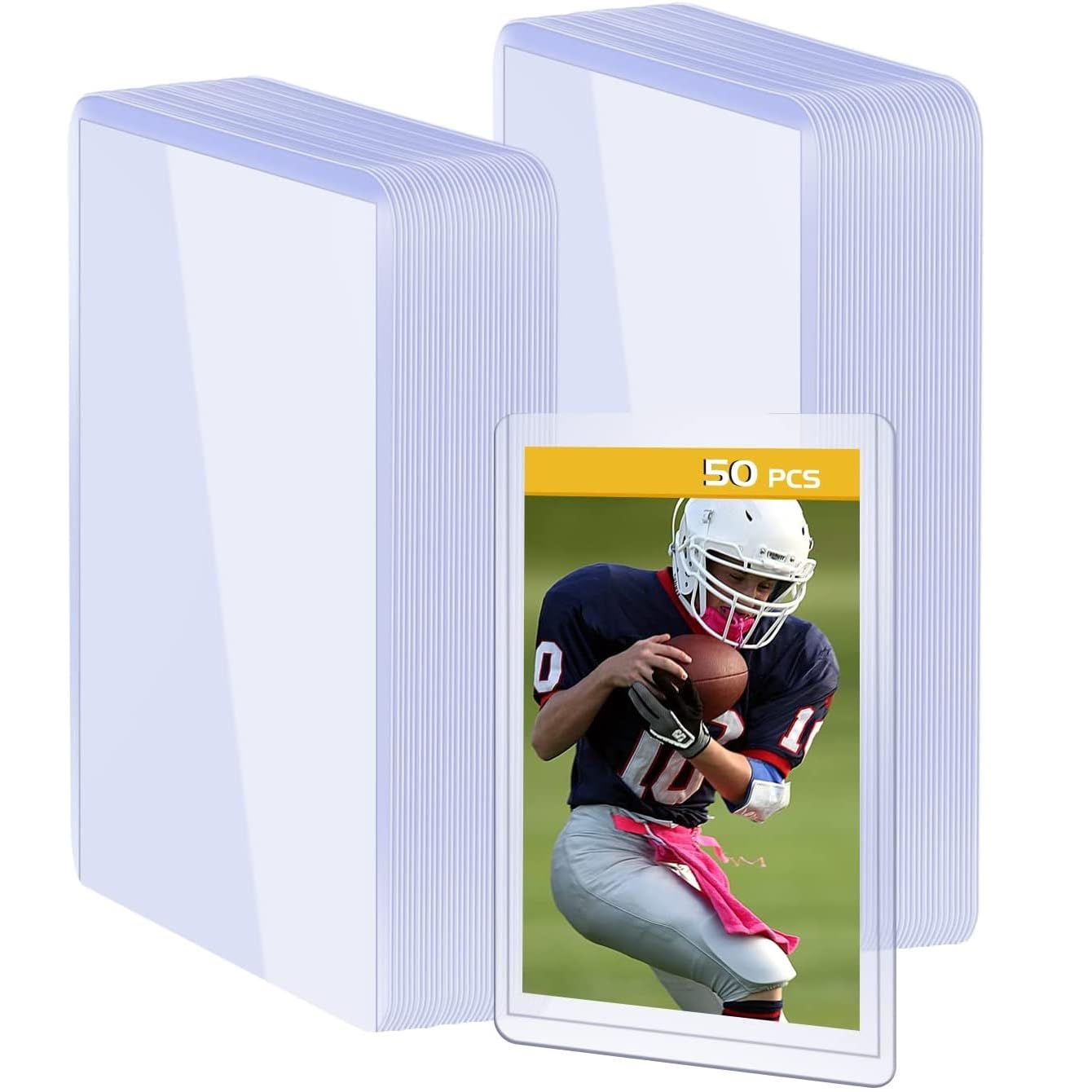 Hard Card Sleeves 3" x 4" - Hard Sleeves for Standard Trading & Game Cards (50 Pack)