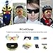 Polarized Sports Glasses Bike Sunglasses for Men Women Youth Cycling Running Driving Fishing Golf Baseball with 5 Interchangeable Lenses