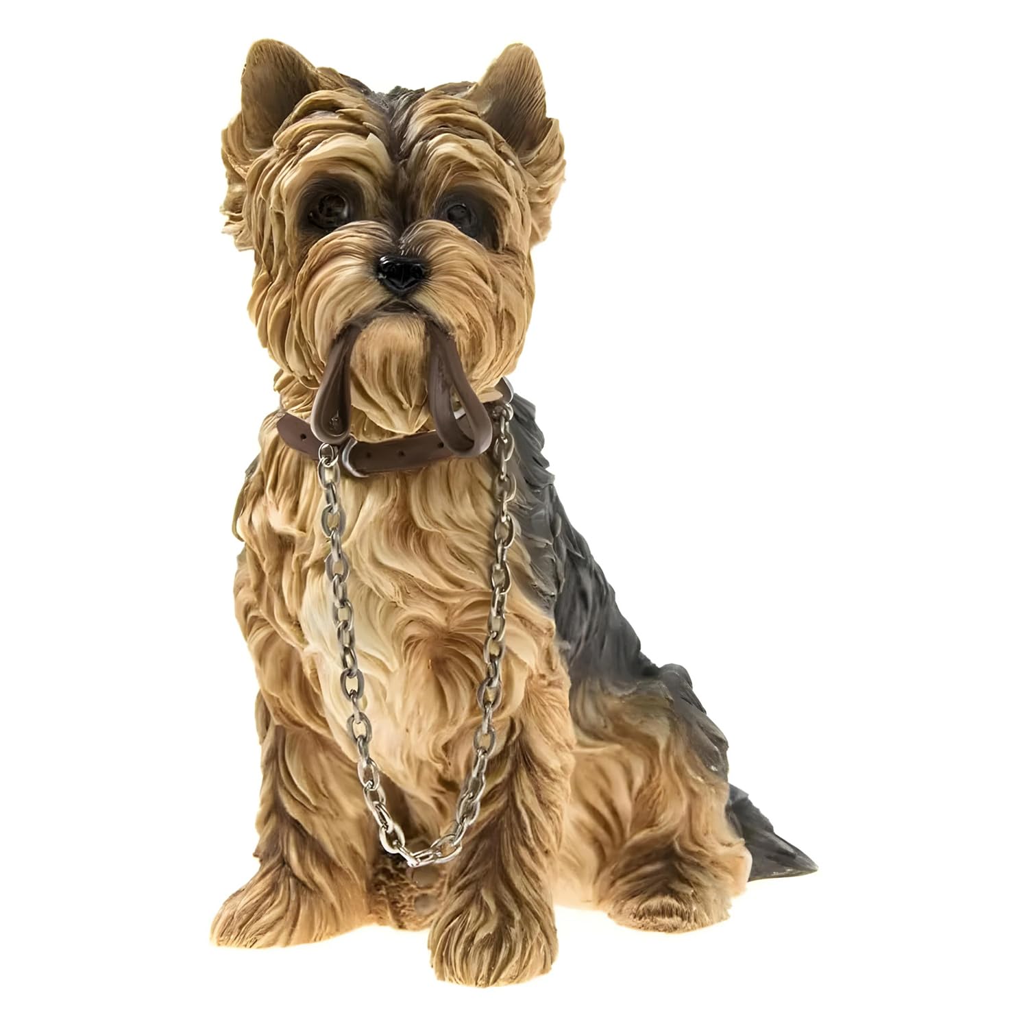 Leonardo Collection The LP08282 Sitting Yorkshire Terrier Walkies Dog Studies, Multicolord