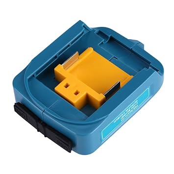 Fdit USB Ladeadapter Adapter für ADP05 Makita BL1815 BL1830 BL1840 BL1850 1415 14-18 V für Telefon Haushaltsgerät(Blau)