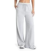 EG CHRIS G Womens Sweatpants Mid Waist Drawstring Baggy Wide Leg Pants Casual Trousers Jogger Pants with Pocket
