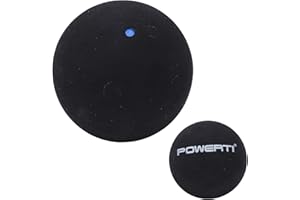 Squash Balls, Single Dot Squash Balls, Sports Rubber Squash Ball, Training Squash Ball, 37mm (Single Blue dot)