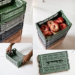 Collapsible Storage Box, Foldable Crate Organizer