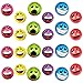 Wish Novelty - Set of 24 Emoji Silly Face Foam Colorful Stress Balls (2.5