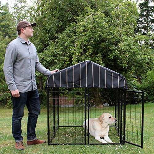 Lucky Dog 60548 4ft x 4ft x 4.3ft Uptown Welded Wire Outdoor Dog Kennel