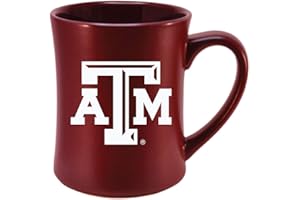 RFSJ Texas A&M Ceramic 16oz Sculpted Mug – Official Team Logo Coffee Cup – Handwash Recommended – Individually Boxed