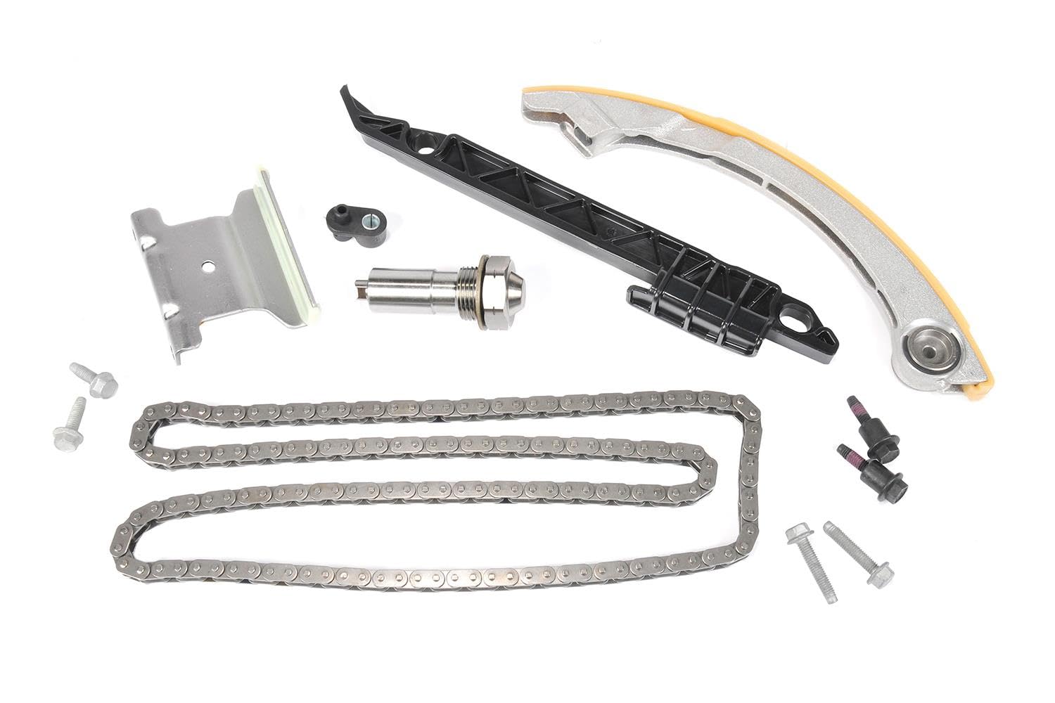Photo 1 of GM Genuine Parts 12680750 Timing Chain Kit with Tensioner, Guides, Nozzle, Seal, and Bolts