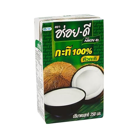 Cremige Kokosnussmilch - Premium Qualität - Original aus Thailand, 10 x 250ml [als 1er, 4er und 10er Packung erhältlich]