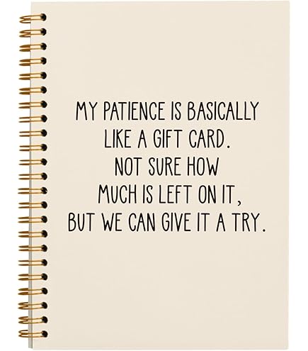 Funny Coworker Journal - Sarcastic Office Notebook With Spiral Binding, College Ruled Pages