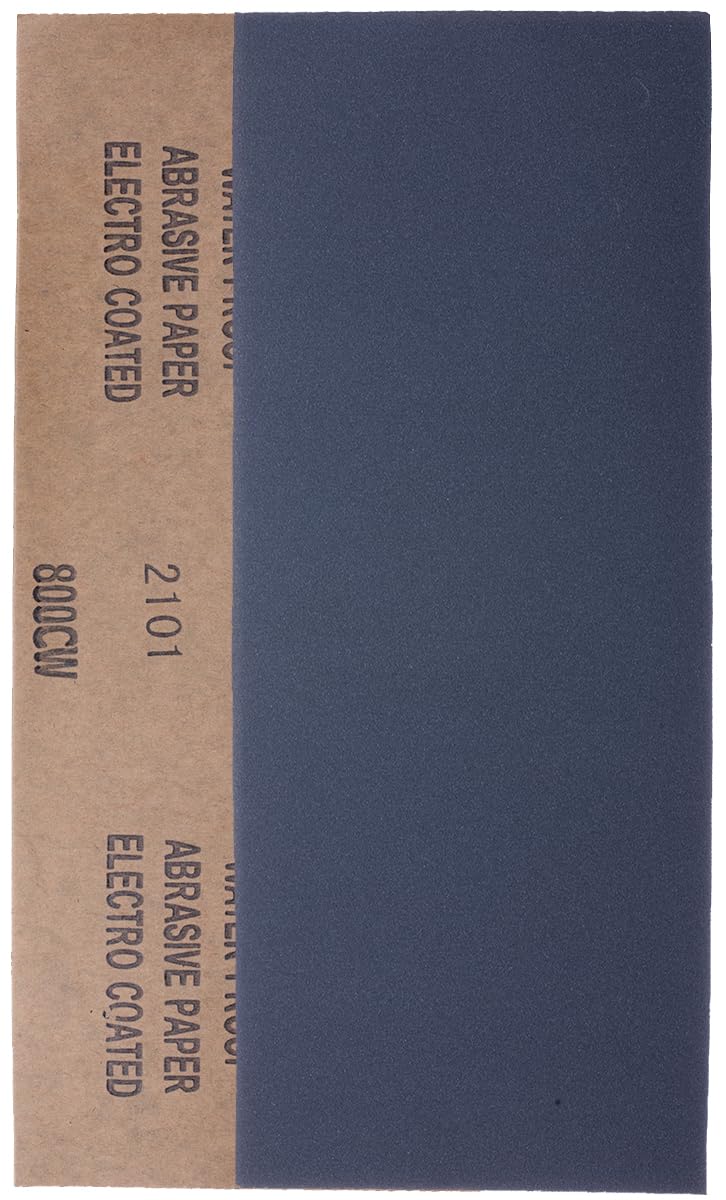 YoiYee 800 Grit Wet & Dry Sandpaper Sheets, 23 x 9.5cm, Ultra Fine Abrasive Sand Paper Roll for Wood, Metal, Plastic, Glass, Stone and Wall Sanding, 10 Pack