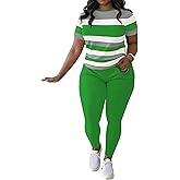 HBQ Women 2 Piece Outfits Summer Sweatsuits Slim Fit Track Suits Biker Short Workout Jogger Sets