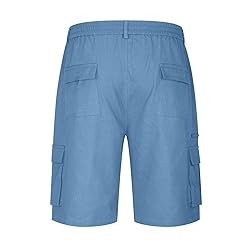 Generic Mens Cargo Shorts Elastic Waist Bermuda