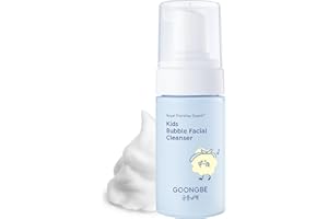 GOONGBE Kids' Bubble Facial Cleanser - Korean Kids Low pH Bubble Foam Face Wash - Gentle Cleansing & Hydrating with Panthenol and Amino Acids - Allergen Free Scent, 3.38 fl.oz.