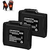 7.4V 5000mAh Li-Polymer Rechargeable Battery Pack Replacement Set Compatible with Heated Gloves Liners Mittens Socks Vest Jacket Hand Muff Charger 7.4v Battery(2 Pack)