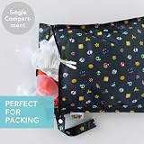 Bumkins Waterproof Wet Bag for Baby Mario Travel Stroller Strap Zip view 2