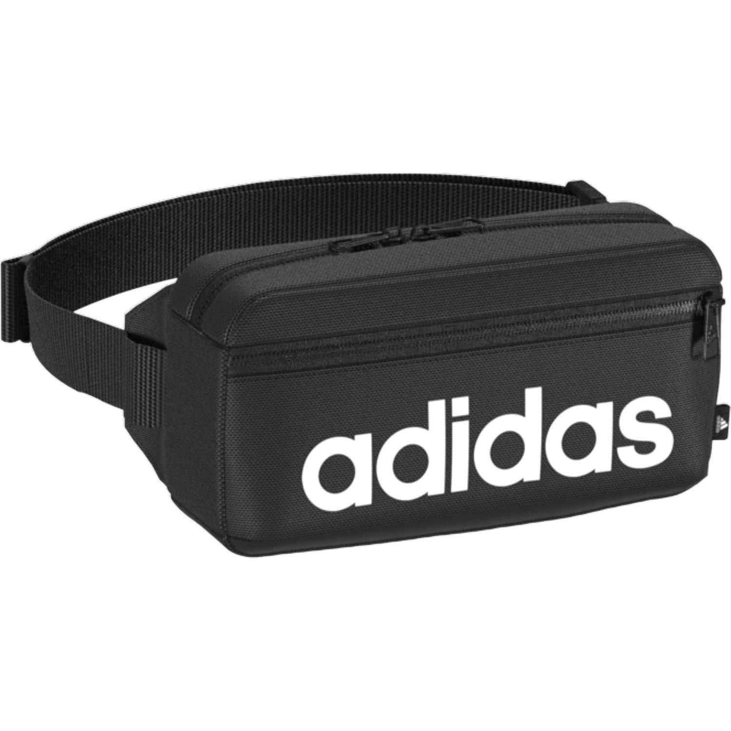 Adidas GN1937 LINEAR BUM BAG Sports pouch unisex-adult black/white NS