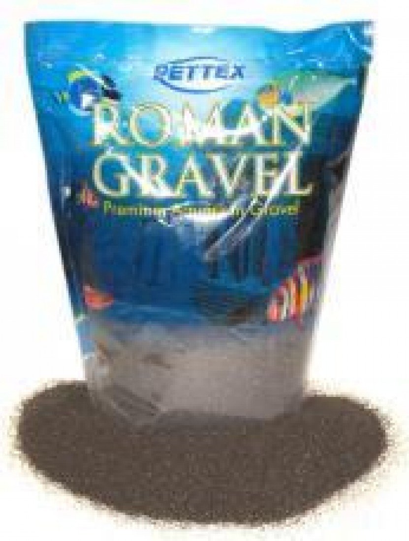 Pettex Roman Gravel Aquatic Roman Gravel 2 Kg Black Sand