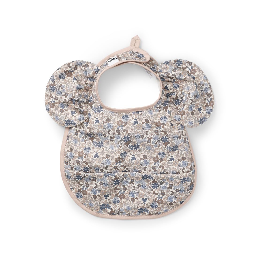 Elodie Details Baby Feeding Bib for Toddlers Waterproof Scandinavian Design - Blue Garden Light