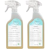 naturally it's clean Carpet Stains & Odors Cleaner; Plant Based Enzyme Safely Cleans Pet/Food Stains, Grease & Ink from Carpets, Rugs, Upholstery & Drapery, 24oz Spray Bottle x 2 Pack