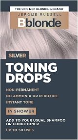 Jerome Russell Bblonde SILVER Toning Drops - Non-Permanent Blonde Toner