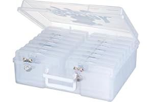 novelinks 4" x 6" Photo Storage Box Photo Case with Handle-16 Inner Photo Keeper Photo Organizer Picture Storage Containers Box (School Style Teddy Bear)