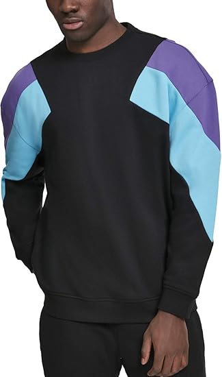 Urban Classics Herren Pullover Oversize 3-Tone Crew