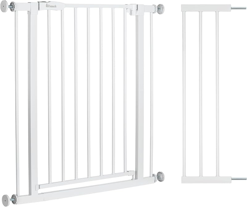 hauck Open N Stop 2 Gate Set with 21 cm Extension White 96-101 cm