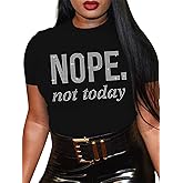 Hilinker Women's Cap Sleeve Top Mock Neck T Shirts Casual Loose Fit Summer Tee