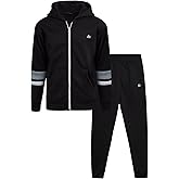 RBX Active Boys Pants Set - 2 Piece Soft Fleece Boys Zip Up Hoodie and Jogger Sweatpants with Pockets Athletic Set (2T-12)