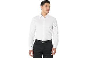 Amazon Essentials Men's Regular Fit Long Sleeve Wrinkle Resistant Stretch Dress Shirt