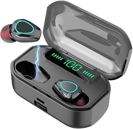 Amazon Co Jp 第2世代版 Bluetooth5 1 Mr Tws 5 1 Bluetoothヘッドセット イヤレス イヤホン Ipx7 防水 Hi Fi高音質 c対応 Ledディスプレイ電量表示 完全ワイヤレスイヤホン ブルートゥース イヤホン 左右分離型 自動ペアリング Siri対応 Pse 技適認証済 Iphone