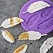 SK 4 Cavity 3D Feather Shape Silicone Cake Mold Chocolate Soap DIY Mold Baking-Small 3.4