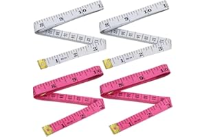 4Pack Soft Tape Measure Body Measuring Tape for Sewing Tailor Craft Cloth Tape Measure for Body Medical Measurements Tape(60-
