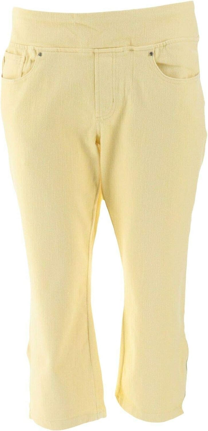 belle by kim gravel flexibelle cropped jeans