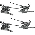 BMC WW2 German Flak 37 Artillery - 4pc 1:32 Accessories for Plastic Army Men